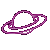 pink saturn gif